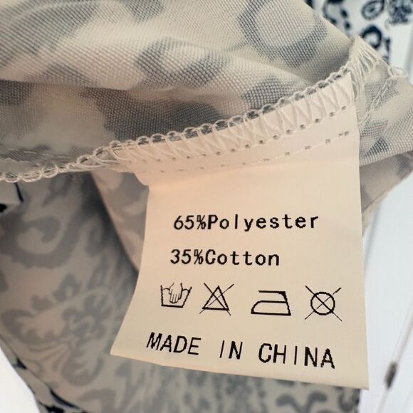 Women’s Blue White Ruffle Sleeve A-Line Dress Size 2XL NWT - Picture 8 of 8